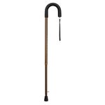 DMI Aluminum Retractable Ice Tip Walking Cane with Foam Grip Handle, Adjustable Height, Bronze