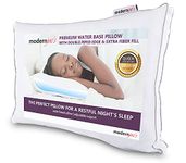 Luxurious Water Pillow - Queen Size with Double Piped Edge - Fully Adjustable Orthopedic Support Waterbase Pillow Hotel Collection by Modern Joe’s