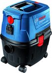 Bosch GAS 15 PS Heavy Duty Corded Electric Wet & Dry Vacuum Cleaner, 1,100W, 270 mbar, 10 Litre Tank , 6 kg + Nozzle & Accessories, 1 Year Warranty