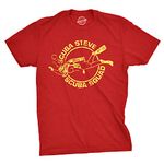 Scuba Steve Scuba Squad T Shirt Funny Vintage 90s Hilarious Retro Saying Cool Mens Funny T Shirts Vintage T Shirt for Men Funny Movie T Shirt Novelty Tees Red L