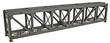 Walthers Trainline 109' Single-Track Pratt Deck Truss Railroad Bridge-Kit Train Collectable