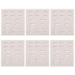 GasSaf Ceramic Radiant Replacement for Bakers & Chefs, SAMS & Turbo, Fiesta, Grand Hall, Grand Hall, Members Mark Gas Grill (8" x 7.25")(6-Pack)