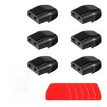 6Pcs Deer Whistles for Cars, Black Wildlife Warning Animal Alert Devices, Self-adhesive Car Deer Alarm Road Safety Whistle, Animal Collision Prevention Alarms for Vehicles Motorcycles