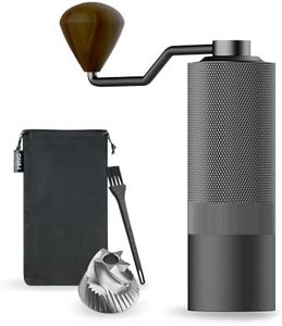 MAVO Wizard Coffee Grinder, Manual Burr Coffee Bean Grinder, Hand Grinder Coffee Mill - Capacity 20g with CNC Stainless Steel Pentagon Conical Burr - 12 Adjustable Setting - Perfect for Espresso, French Press, Pour Over - Hand Grinder Gift - Home and Camping