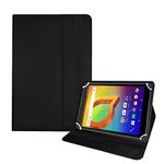 Fastway Flip Case Cover with Stand for Alcatel 3T 10 (10 inch) Wi-Fi+4G Tablet (Black)