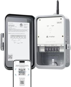 DEWENWILS Matter Smart Pool Pump Timer, 240V 3HP 40A, Metal Enclosure, Heavy Duty Timer Switch for Pool, Water Heater, Works with Apple HomeKit, Amazon Alexa, Google Home, SmartThings, ETL Listed