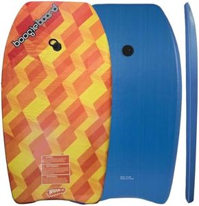Wham-O Boogie Boards, 33" Body Board for Beach, Lightweight Bodyboard with Wrist Leash for Beginners and Kids (Yellow)
