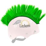 Lecherri Hawk for Helmet 1PC Helmet Accessories Helmet Mohawk Hair Decoration for Motorcycle Helmet Bicycle Helmet Ski Helmet Green Color (Helmet Not Included)