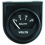 Auto Meter 2362 Auto Gage 2-1/16" 10-16 Volt Short Sweep Electric Individual Panel Voltmeter Gauge