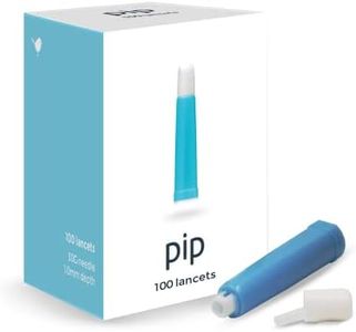 Pip 100 Lancets | All-in-One 30G-1.0mm Diabetes Safety Lancets | Ultra-Sensitive Fingerstick Testing for Blood Sugar & Ketone Monitors