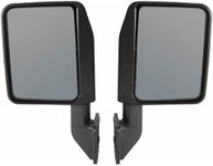 GarveeTech One Pair Side View Mirrors for Wrangler JK JL Gladiator JT 2007-2024, Black