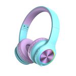 PowerLocus PLED Kids Headphones, Bluetooth Headphones Over Ear for Kids with LED Lights, 74/85/94dB Volume Limited, Micro SD/TF, Foldable with Hi-Fi Stereo, Built-in Mic for School/Tablet/Travel