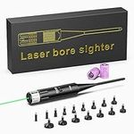 MidTen Green Bore Sight Kit for .17 to 12GA Caliber, Bright Green Dot BoreSighter with Big Press Switch, Laser Bore Sight Kit Multiple Caliber for Zeroing Scope