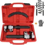 Hetkrishi Coil Spring Compressor Tool Automotive 2 pcs Heavy Duty Macpherson Strut Spring Compressor Set with Safety Bracket for Car Truck ATV UTV, 2200 LB Capacity, Coil Spring Compression Tool
