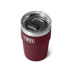 YETI Rambler 16 oz Stackable Tumbler, Vacuum Insulated, Stainless Steel with MagSlider Lid, Wild Vine Red