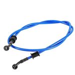 Motorcycle Oil Hose, 50cm - 120cm Motorcycle Braided Steel Brake Clutch Oil Hose Line Pipe 4 Colors(1200mm-Blue)