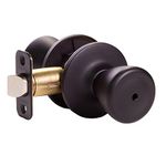 Design House Tulip Privacy Door Knob in Matte Black