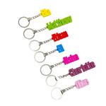 Personalised keyring for kids, Name Tags, Letter Keyring, Stocking Filler, 3D Keyring