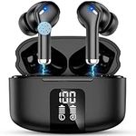 Wireless Earbuds – Premium Wireless Earbuds with Fast Charging Case – ENC Noise Cancelling IPX7 Waterproof Sport Bluetooth 5.3 Hi-Fi Stereo Headphones for iPhone and Android (Black)