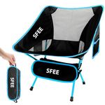 Sfee Folding Camping Chair, Portable Camp Chair Heavy Duty Ultralight Picnic Chair Breathable Compact Kids Camping Chairs for Backpacking Hiking Picnic Outdoor BBQ Travel Fishing with Carry Bag(Ablue)