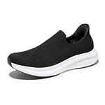 Bruno Marc Men's Hands Free Slip-on Loafers Comfortable Walking Shoes Breathable Kint Casual Sneakers, Black, 8