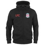 Liverpool FC Official Soccer Gift Boys Fleece Zip Hoody Black 4-5 Years