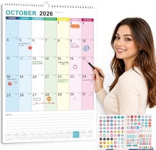 Large Wall Calendar 2027-2028 Hanging Calendar Oct 2026 - Jun 2028 15"x22"