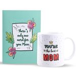 Oye Happy Ceramic - World'S Best Mother Gift Combo - Magic Mirror Card & Premium Mug - Best Gift For Mom/Mother In Law On Birthday/Mother'S Day, 330 milliliter