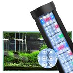 Lominie LED Aquarium Lights Planted Tank Freshwater Light, Full Spectrum 57W Fish Tank Light with Timer Controller and Bracket,for 88CM-115CM Fish Tank,IP67 Waterproof