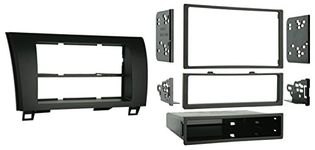 Metra 99-8220 Single/Double DIN Installation Kit for 2007-2009 Toyota Tundra/Sequoia, Standard Black