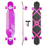 APOLLO Dance Longboard Skateboard - 46 inch Dance Board Longboards Tricks and Moves. Dancing Longboard for Adults, Teenagers, Kids, Boys and Girls. Incl. T-Tool - Papua