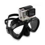 TELESIN Swimming Goggles Diving Mask Scuba Snorkel Glasses for GoPro Hero 7/6/5/4/3/3+/2/1 Session 4/5 Fusion 360 4K DJI Osmo Action Cameras (Black)