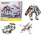 Bestie toys Architect 3 in 1 Building Blocks Set 237 Pcs Robot Car and Plane Educational Construction Learning Brick Toy for Kids