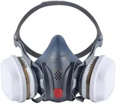 Parcil Distribution T-61 Half Face Respirator - Double Activated Charcoal Air filter – Industrial Grade Quality