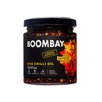 BOOMBAY Five Chilli Oil Topping 190g | Nothing Artificial | No Bad Oils | Zero Sugar | Plant Based | Use as a Tadka for Dal, Topping on Pizza, Spicy Flavour to Noodles (Pack of 1)