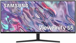 SAMSUNG 34" ViewFinity S50GC Series Ultra-WQHD Monitor, 100Hz, 5ms, HDR10, AMD FreeSync, Eye Care, Borderless Design, PIP, PBP, LS34C502GANXZA, 2023, Black