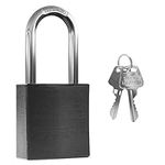 Padlock with Key, [1.49in Long Shackle] Diyife 40mm Heavy Duty Padlocks Outdoor Weatherproof Lock Aluminum Padlocks keyed Alike for School Gym Locker, Office, Garage, Shed, Fence, Warehouse (2 Keys).