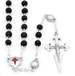 St James Santiago Pilgrimage Rosary Black Wooden Beads