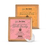 Nat Habit Healing Turmeric-Oats & Brightening Milk-Rosehip Butter Bath Soap - With Cold Processed For Body Cleansing, Skin Whitening & Tan Removal (125g x 2, Combo)