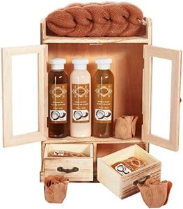 BRUBAKER Cosmetics Set de Regalo de Baño - Coco - Armario en Madera (10 piezas)