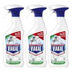 Viakal Antibacterial Limescale Remover Spray – 3 × 500 ml – Bathroom Cleaner for Limescale & Soap Scum