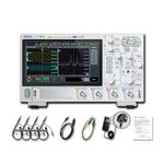RIGOL DHO814 Portable Digital Oscilloscope, 100MHz Bandwidth, 4 Analogue Channels, 12bit Vertical Resolution, Low Noise Floor, Mobile Power Supply Supportable
