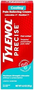 Tylenol Precise Cooling Pain Relieving Cream, Maximum Strength 4% Lidocaine & 1% Menthol Cream for Joint Pain, Fast-Acting, Penetrating Pain Relieving Cream, Light Scent, 4oz