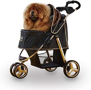 Ibiyaya Monarch Premium Pet Jogger Stroller, Luxury Gold
