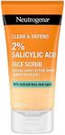 Neutrogena Clear & Defend Facial Scrub (1x 150ml), Oil-Free Face Scrub Suitable for Oily and Spot-Prone Skin, Facial Exfoliator with 2% Salicylic Acid Clinically Proven to Defend Against Breakouts