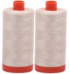 Aurifil Mako 50wt Thread 2 Large Spools: Light Beige (2310x2)