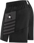 Anthem Athletics Reignite MMA Shorts Men 5 Inch 7 Inch 9 Inch - Jiu Jitsu BJJ Shorts Men for Wresting Kickboxing No GI Grappling UFC Fight - Black & Grey - XX-Large