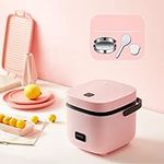 Small Rice Cooker Cookworks 2 Person, Sticky Rice Cooker 1.2 L, with Automatic Cooking,Pink