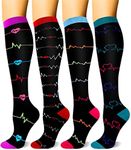 4 Pairs Compression Socks for Women