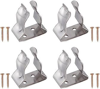 GORGECRAFT 4 Soporte para Gancho de Barco con 4 Tornillos de Acero Inoxidable, Abrazadera de Resorte, Soporte para Herramientas Apto para Caña de Pescar Barcos, Remos, Escobas, Tubos En Su Lugar